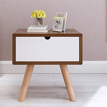 Comodino 1 cassetto Comodino Gabinetto Camera Bagagli Comodino (Color : Walnut, Size : 45x40x50CM)