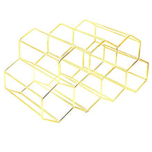 Kitchenware LWB Wine Rack Wine Indipendente Rack Cabinet Gabinetto controsoffitto Bagagli Spazzolato Oro Geometrico Disegno Adatto for Vino Rosso e Bianco Utensili da cucina-10.2