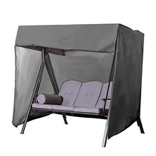 Amuzocity Copertura per Altalena da Giardino a 3 Posti, Impermeabile, Antivento, Anti-UV, 220x125x170cm