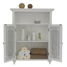 Teamson Home Windsor Arredo Bagno Armadietto In Legno 2 Porte Bianco ELG-529