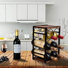 ASDFY Espositore per Vino retrò Espositore per Bottiglie Portabottiglie Portabottiglie impilabile a 3 Livelli Home Restaurant Bar Espositore per Vino