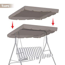 Basisago - Copertura di ricambio per dondolo, impermeabile, copertura per amaca da cortile, copertura per tetto da giardino, esterno, tessuto Oxford UV, impermeabile e resistente allo sporco