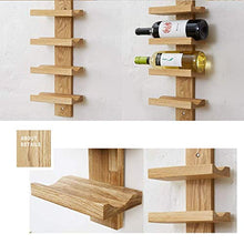 XUSHEN-HU Wine Rack Solida casa scaffale Tavolo in Legno della Parete del Salone Wine Bar cremagliera mensola caffè Vino Rack cremagliera Casa