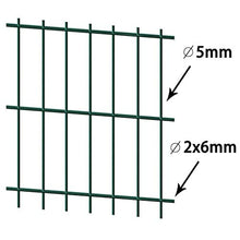 BIGTO - Paravento da giardino 2D in acciaio pre-zincato, 200 x 2030 mm