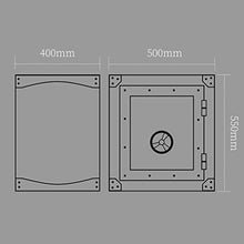 Comodino Comodino armadietto in Ferro battuto Armadio Laterale Industriale Camera da Letto (Color : Gray, Size : 50 * 40 * 55cm)