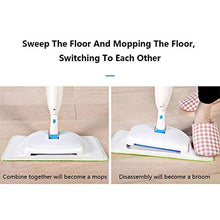 WAMSY Mop Scopa per Mop 2 in 1 Spray con Cuscinetti Riutilizzabili in Microfibra Mop Manico A 360 ° per La Pulizia del Pavimento in Piastrelle di Legno per La Casa