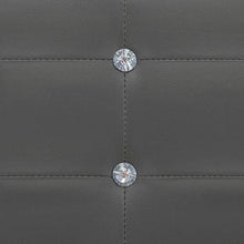 SKM Letto con Materasso Grigio in Similpelle 140x200 cm (47.15kg)