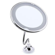 Kaper Go Ingrandimento 10X LED Rotazione a 360 Gradi Ventosa Tubo in Metallo Specchio Rotondo/Specchio/Specchio Appeso