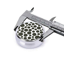 Dots, contenitore rotondo per pillole a 3 scomparti, in metallo, per medicina, vitamina
