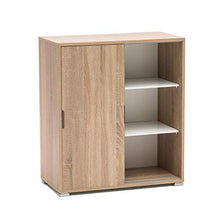Armadietto mobiletto assemblato per bagno camera da letto (Marrone chiaro, cm 75 x 38 x 85 h)