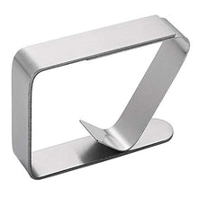 Camisin, clip per tovaglia in acciaio, antiscivolo, regolabile, per feste, picnic, 16 pezzi