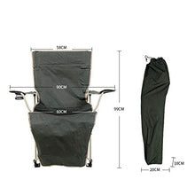 XIAOLY Sedia da Spiaggia/Sedia Pieghevole Multifunzione/Poltrona Reclinabile, Pieghevole Portatile, Adatta per Giardino, Spiaggia, Pesca, Campeggio,Green