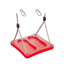 1 altalena da giardino H2i, per bambini, colore rosso e nero.