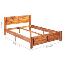 SKM Giroletto in Legno Massello Acacia 140x200 cm