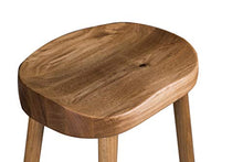Amazon Brand, Sgabello, 39,8 x 34,8 x 81 cm, legno di quercia selvatica oliato, naturale