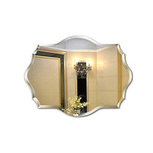 Chenbz Specchio cosmetico Poligonale, Specchio da Bagno WC Specchio cosmetico Specchio da Bagno Specchio a Muro