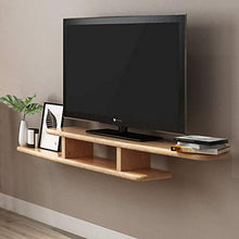 PQXOER-HO Mobile TV Parete Media Console Extra Bagagli, Galleggiante TV Stand Componente Shelf (Colore : Giallo, Dimensione : 150x22x14cm)