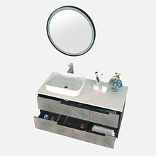 Set di Mobili da Bagno Mobile in Legno per Lo Specchio Intelligente Vanity toletta combinata per Il Bagno Cabinet Set con Specchio (Color : Gray, Size : 50x120x85cm)