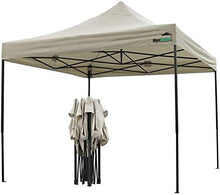MaxxGarden Gazebo da Giardino, 3 x 6 m, con 6 pareti Laterali, 4 con finestre e 2 Chiuse, giunzioni plastiche, Impermeabile, con picchetti e Corde di Tensione, Taupe