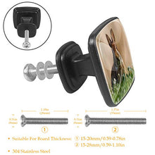 lepre Pomelli per Porta Set di 4 Pomelli per Mobili Manopole per Cassetti Cucina Armadio Vetro
