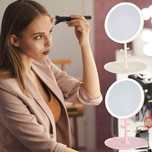 chora Specchio per Trucco a LED con ingrandimento Specchio per Trucco da Tavolo cosmetico HD Rimovibile con Rotazione di 90 Portatile Ricaricabile per Regalo di Compleanno per Ragazza heathly