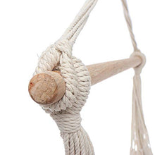 Xhtoe, sedia a dondolo in tela da appendere, amaca in corda di cotone, con nappe, sedia per patio e giardino