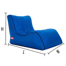 Wsaman Relax Comoda Rimovibile Gonfiabile Sgabello da Pesca Ultra Divano Piccolo, Sdraio da Spiaggia Divano Pigro con Materiale Paracadute per Adulti E Bambini,S