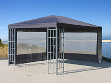 Quick-Star 2 pareti Laterali con Finestra in PVC per Gazebo 3 x 4 m Parete Laterale Antracite
