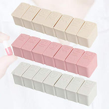 DOITOOL - Contenitore per pillole da viaggio, 3 pezzi, 7 griglie, per pillole settimanali, scatola per pillole portatile a fila singola