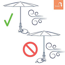 Baser - Supporto per ombrellone da Balcone (25 kg, Grigio Scuro)