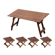 CYYAN Tavolo Pieghevole e Sedia Tavolo da Pranzo Portatile da Esterno, tavolino da Auto Semplice Semplice casa da Picnic per Bambini Balcone Campeggio