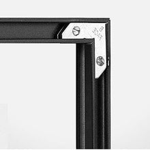 Mirror Specchio con Cornice in Alluminio, Specchio da Bagno, Specchio da Trucco, Specchio da Trucco, Specchio da Bagno (Nero Chiaro)