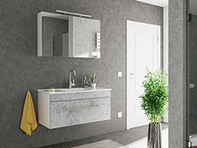 Set di mobili da bagno SANTINI 100 (2 pezzi) grigio cemento