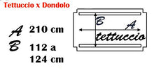 C.S. Cuscino per Dondolo lastra 135 Cm 3 Posti Bianco/Blu
