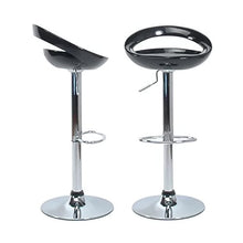 Vendideur Pro - Set di 4 sgabelli da bar regolabili in plastica ABS grigia, altezza regolabile su manico 84-104 cm