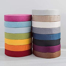 Lesong - Cuscino imbottito per sedia da bistrot imbottito, cuscino rotondo rimovibile per cucina, giardino, sala da pranzo, patio, 50 x 50 cm, colore: blu scuro