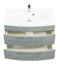 Posseik Luna - Mobile da bagno, 16 mm, MDF, cemento, taglia unica