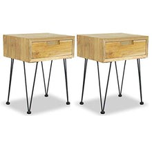 FAMIROSA Comodini 2 pz 40x30x50 cm in Legno Massello di Teak