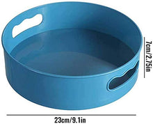 2 PCS Multi-Function Rotating Tray Kitchen Organizer Cosmetics Organize with Non-Slip Base 360° Turntable Rack Kitchen Pantry Cabinet Refrigerator Organizer Tray, Revolving Condiment Holder