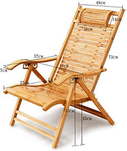 Sedia a sdraio comoda Beach Yard Beach Pool pieghevole reclinabile sedia in bambù sedia relax per interni ed esterni