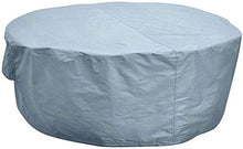 N / A Copre mobili da Giardino, Tavolo da Giardino, coperture Impermeabili, Robusto 420D Oxford Coperto Set Tabella di Patio di mobili da Giardino Rotondo, Diverse Misure,185x11.