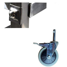 YIN YIN Carrello per Ripiani Carrello da Cucina in Acciaio Inox for Auto da Pranzo Mobile for Auto conveniente Hotel Argento 75X40X83.5 Carrello a rulli (Size : 85X45X90CM)