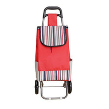 QQTCD Carrello, Carrello di Acquisto Portatile Spesso Audace (Color : Red)
