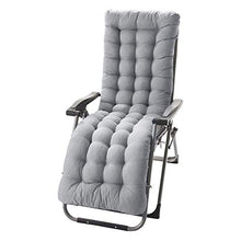 Soddyenergy - Cuscino per sedia a sdraio, per chaise longue e sedie da giardino, per esterni, per veranda, colore: grigio