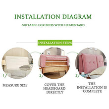 WLH-Cushions Testiera da Letto Testiere Testata Cuscino A Cuneo Cuscini Capezzale Copri Matrimoniale Singolo Schienale Tessuto di Lino