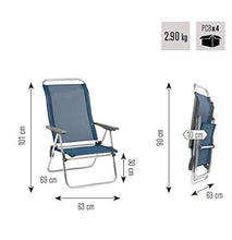 Lafuma Mobilier LFM2776 Sedia Pieghevole, Blu, 100x60x70 cm