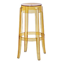 Seggiola da bar WDX- Sgabello in plastica Trasparente e Sgabello Confortevole (Color : D)