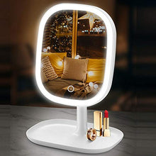 Specchio per Trucco a LED, Specchio per Trucco a LED, Specchio ad Alta Definizione da 8,4 Pollici, dimmer Continuo, Ricarica USB, Rotazione Specchio a 180 °, Specchio per Il Trucco del Desktop