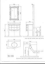 NS-15A Progettazione Vanity vanità Lusso Bagno in Marmo mobili 57,07x87x90,68