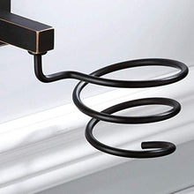 Allettare Nero lucidato Olio in Ottone Massiccio Holder Piazza Capelli Base Dryer